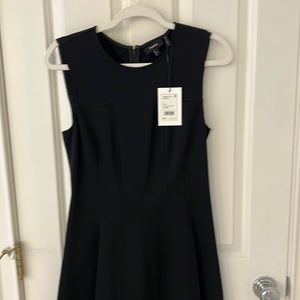 Women black Theory fit n flare dress never worn